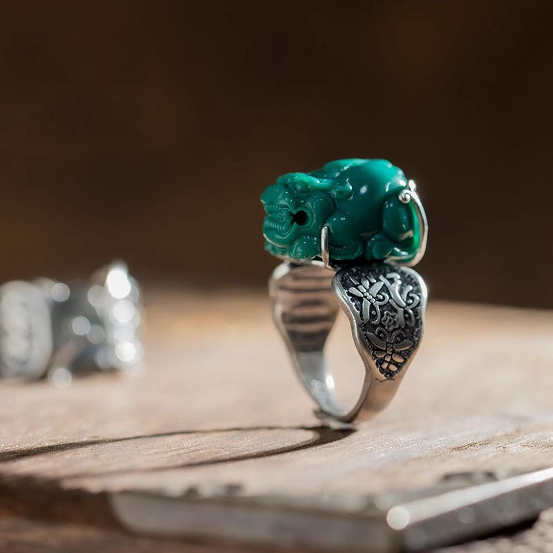 S925 Sterling Silver Vintage Adjustable Ring Setting For Gemstones_voghion.com