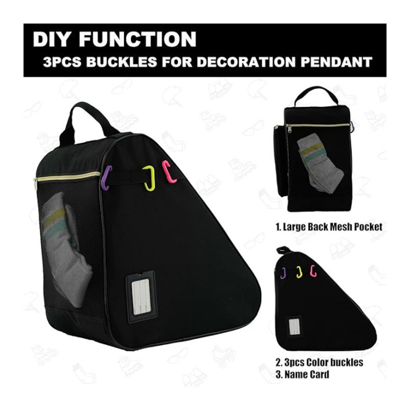Bolsa triangular portátil transfronteriza bolsa de patinaje bolsa de hombro mochila de patinaje de velocidad bolsa especial de patinaje