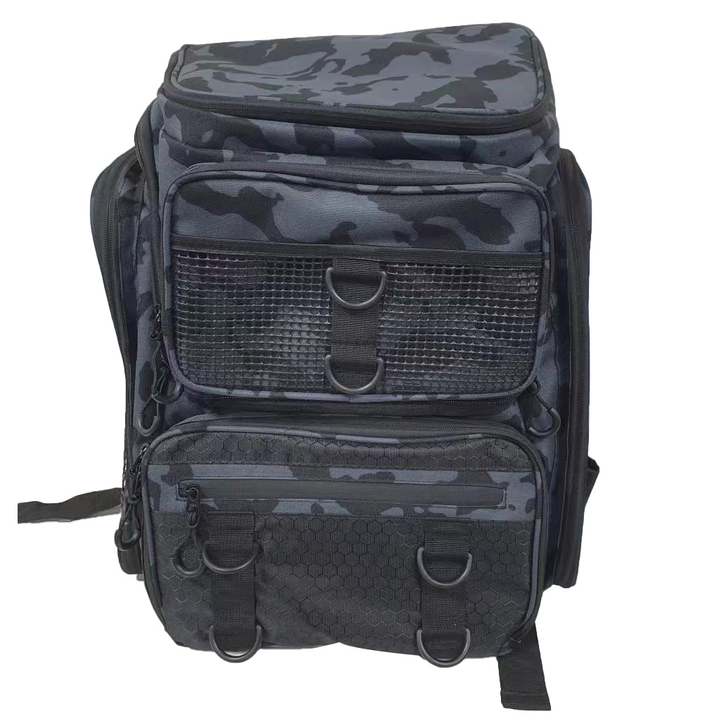 Ya Fishing Backpack Multifunctional Fishing Gear Bag Fishing Rod Storage Bag Camouflage Backpack