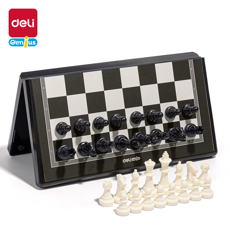 Deli Magnetic Chess, Animal Chess, Land Chess, Flying Chess, Checkers, Go, Chess, Children's Educational Folding