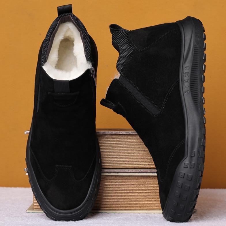 Chaussures de travail respirantes pour hommes, style automne, basses, imperméables, antidérapantes, résistantes à l'usure, à enfiler, pour le travail en extérieur._voghion.com