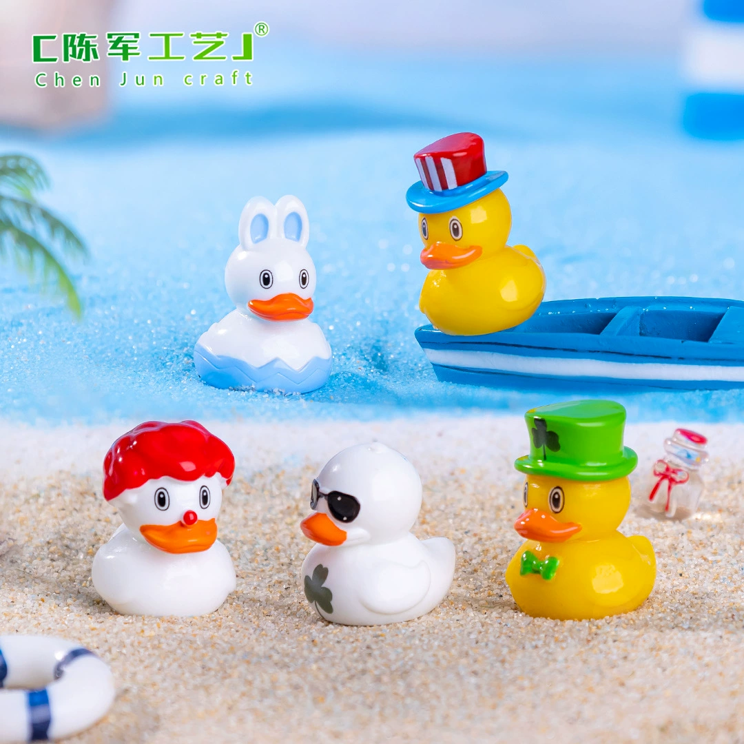 B.Duck, creative variable beach decorations with accessories, small table accessory, micro landscape, DIY decoration