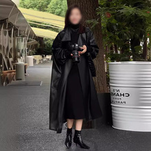 亦瑶同款长款加厚兔绒皮衣女大码外套2025新款秋冬季韩版宽松大衣