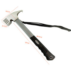 High carbon steel hammer household hammer ground nail puller outdoor multifunctional ground nail hammer camping tent canopy hammer