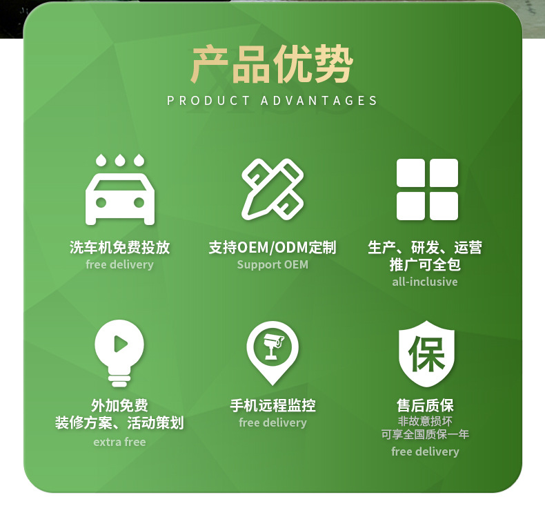 Wash-And-Walk Self-Service Car Wash Machine, Franchise Opportunities, Scan-To-Wash Equipment, Car Wash Machine for Residential Areas, Supermarkets, and Gas Stations