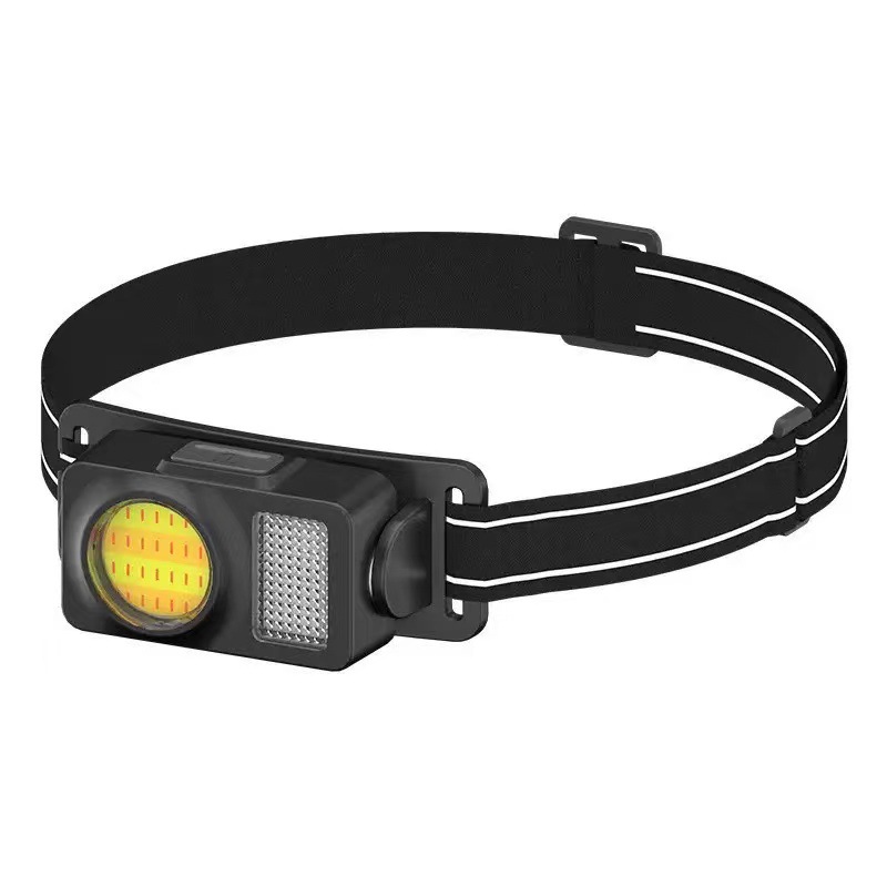 Lámpara de cabeza de absorción magnética ultra ligera USB multifuncional transfronteriza lámpara de cabeza de carrera nocturna lámpara de cabeza de pesca al aire libre lámpara de carrera