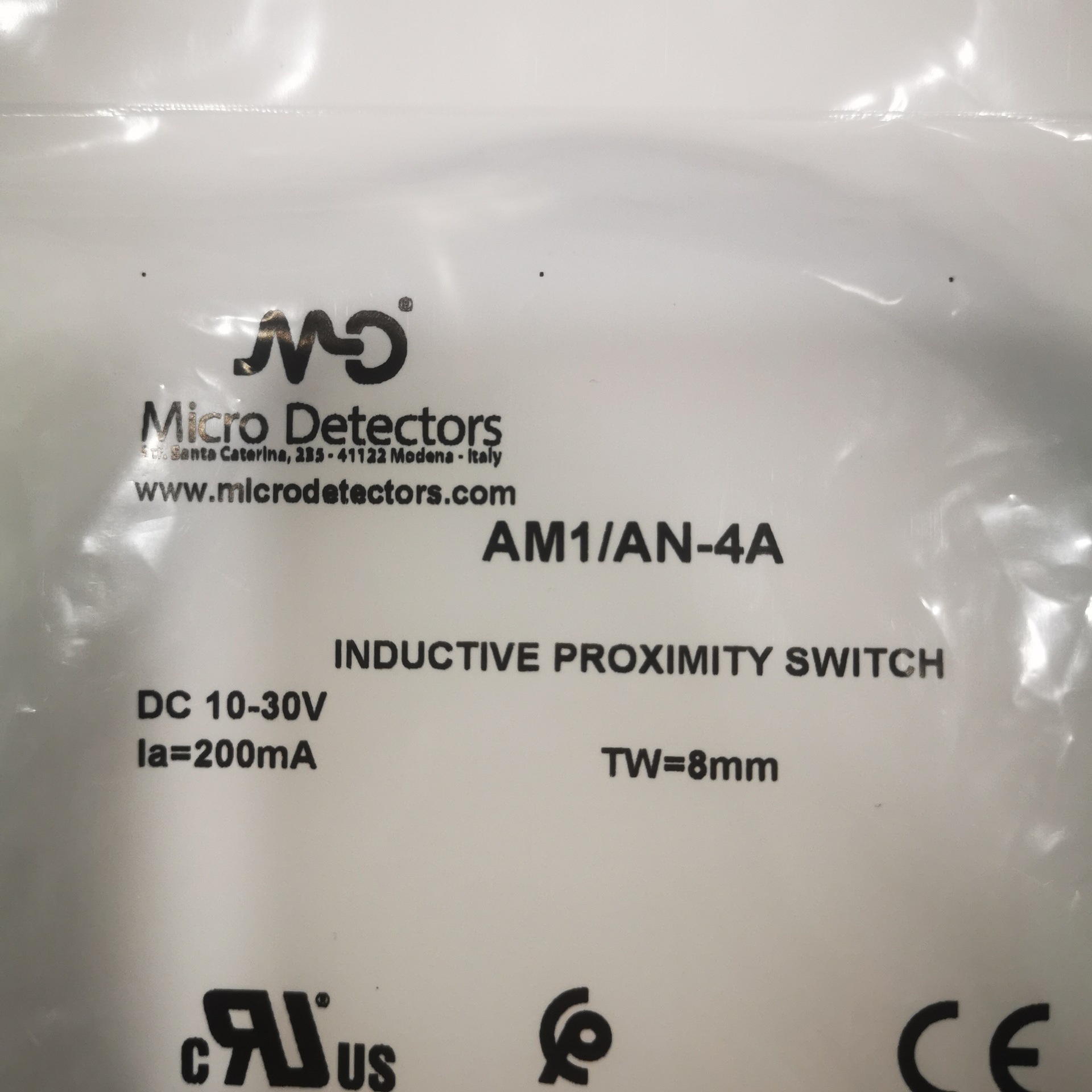 全新意大利墨迪Micro Detectors传感器接近开关AM1/AN-4A