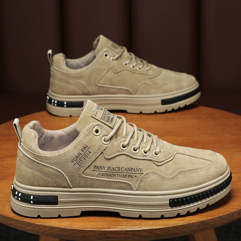 Весенняя Мужская обувь Новая дышащая обувь для охраны труда на строительных объектах, Мужская модная универсальная Нескользящая Спортивная повседневная Рабочая обувь