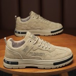 春季男鞋新款透气工地干活劳保鞋子男潮流百搭防滑运动休闲工作鞋