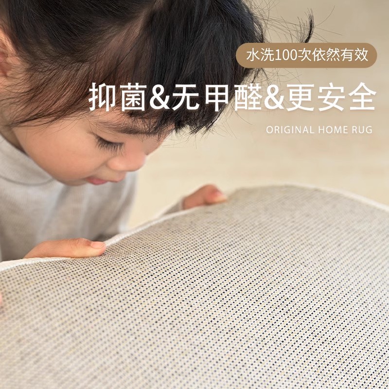 Alfombra sala de estar 2025 nuevo tipo de seda de diatomita impermeable a prueba de contaminación ligera de lujo alta mesa de té mantas sofá alfombra limpiable sin lavado