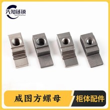 威图柜配件方螺母锌合金RP-017-1-2PS九折型材机柜鸭舌方母不锈钢