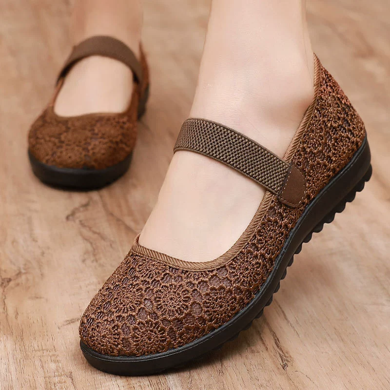 Slip-ons, summer footwear, shoes, sandals for mother