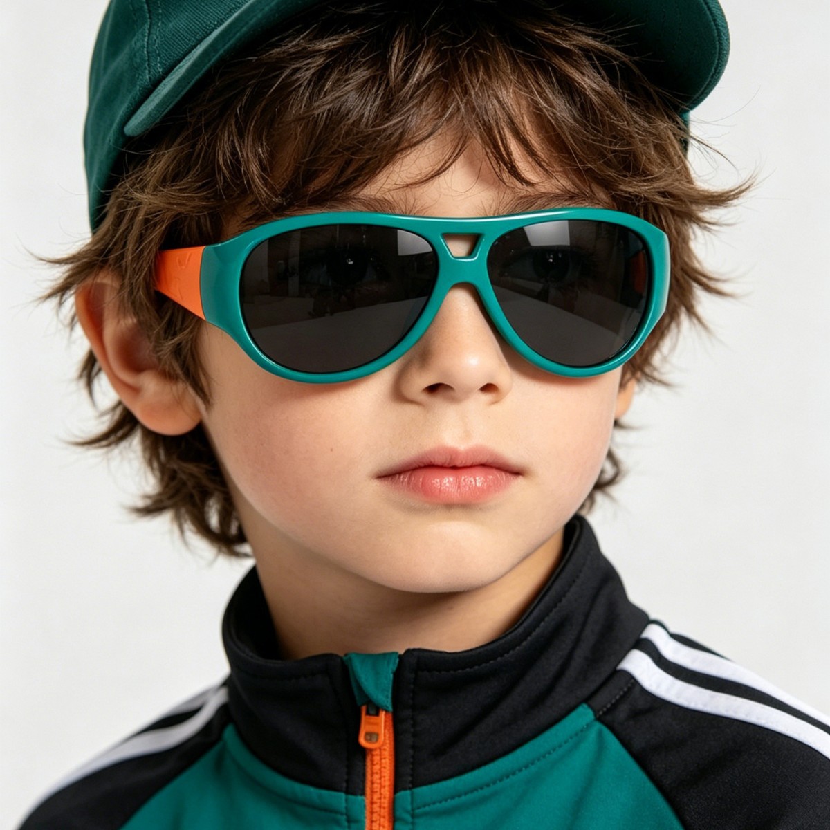 Gafas de sol para niños y niñas de la marca Rainen, gafas de sol de verano, anti-UV, gafas de sol estilo aviador de doble haz