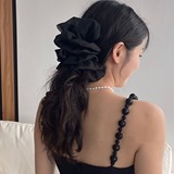 Аксессуар для волос с бантиком, большая заколка-крабик, акула, изысканный стиль