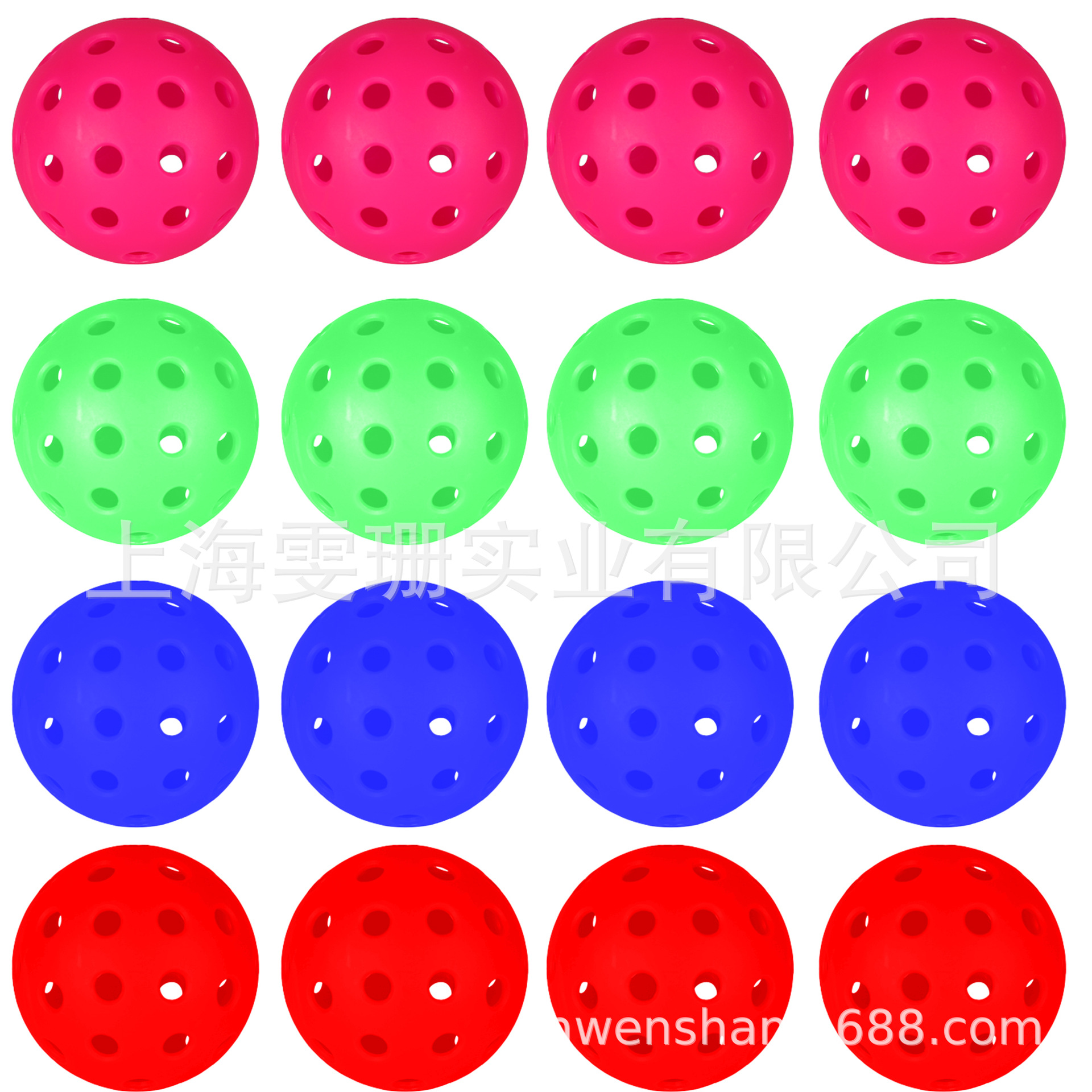 Factory Direct Sales Pickleball 40-Hole Outdoor Multi-Color Competition Ball Injection Molded Ball with High Elasticity and Durability to Add Brand Logo