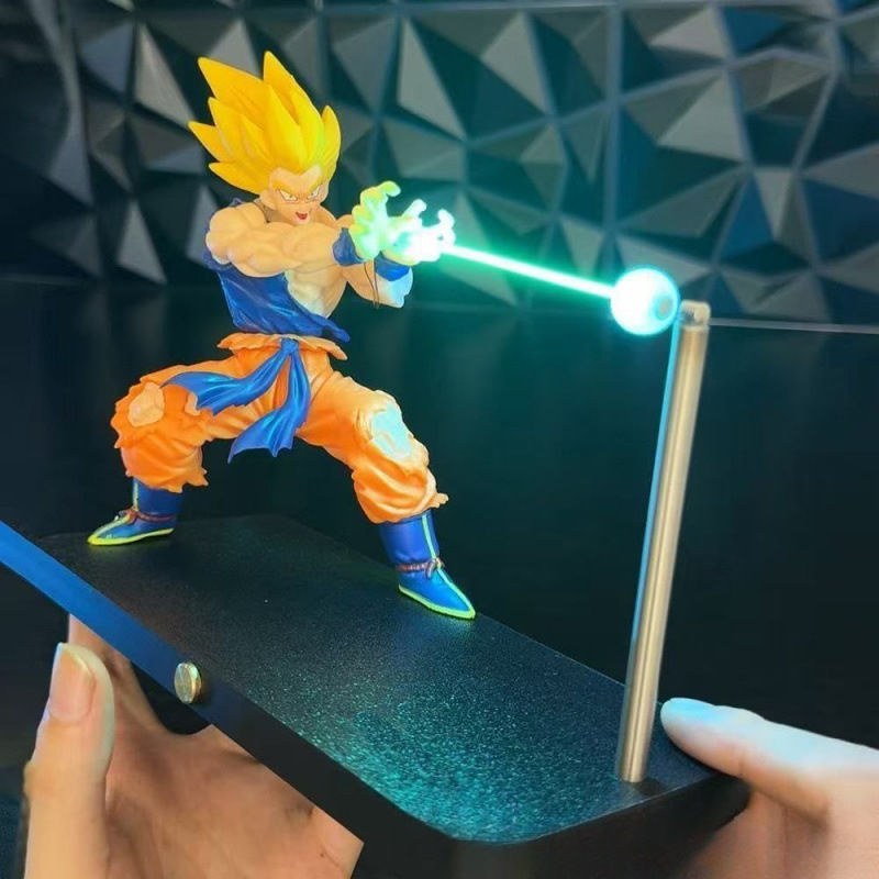 ドラゴンボールフィギュア亀派気功ブラスター悟空ナイトライト磁気浮上磁気ライト雰囲気ナイトライト装飾品|undefined