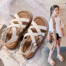 女童鞋子儿童罗马凉鞋2024新款夏季夏款运动小女孩中大童沙滩软底
