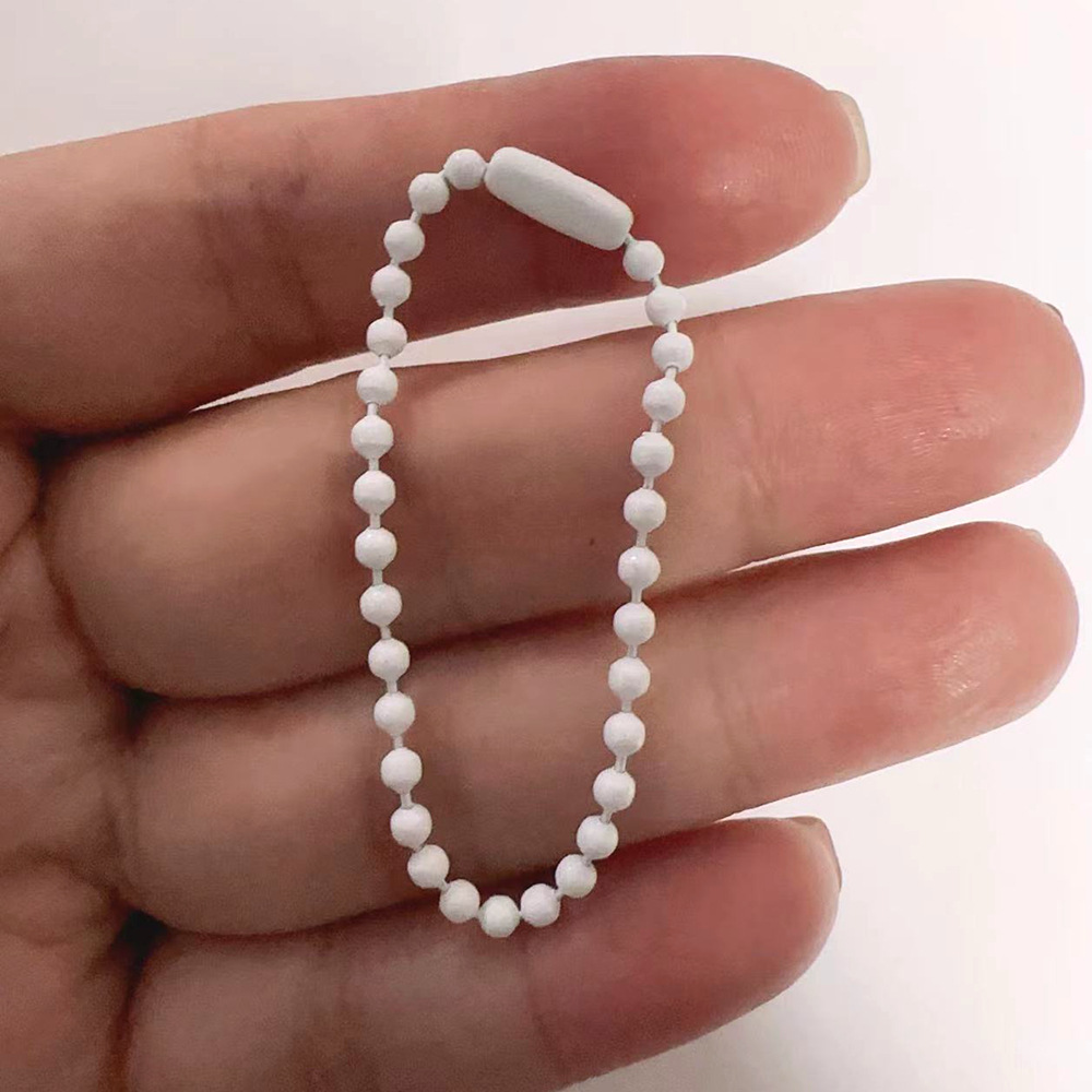 En stock color pintura metal grano cadena joyería accesorios spray pintura Goka cadena ropa juguete etiqueta cadena