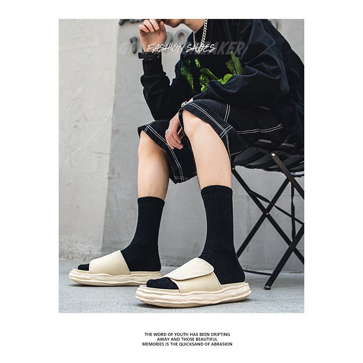 Мужские тапочки Новые удобные домашние тапочки Shit Feeling, Нескользящие мужские шлепанцы на толстой подошве, мужская обувь оптом