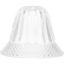 厂家直供机压玻璃灯罩外壳透明E27螺口灯头吊灯壁灯灯罩替换