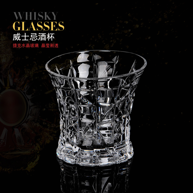 Vaso de vinos de Amazon suministro de vidrio de cristal creativo europeo Vaso de vinos de vinos de whisky de cerveza de bar