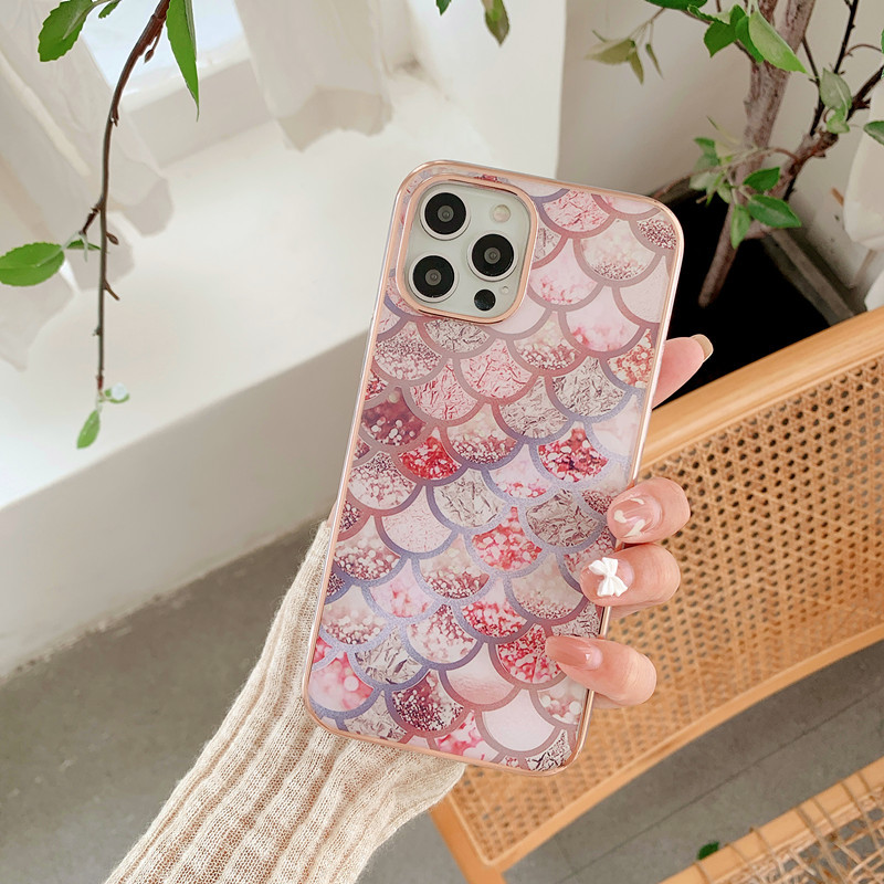 Bunte Marmor Handyhülle Für Iphone 15 Pro Und Galaxy S24 Ultra_voghion.com