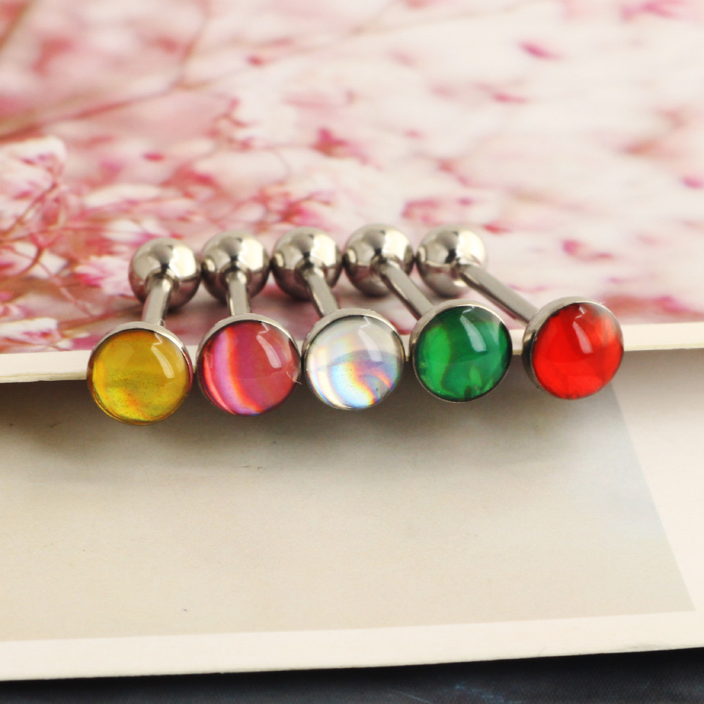 Pointed titanium steel lip stud product view