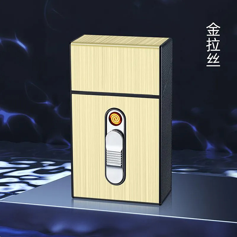 太い、中、細いタバコ用のタバコケース 20 個、充電式ライター、防風シガーライター、一体型磁気吸収ボックス|undefined