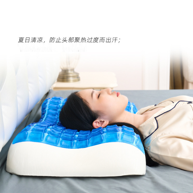 アマゾン冷却枕 メモリーフォーム枕 ジェル枕 ホテルアイス枕 深眠枕 スローリバウンドA級ジェル枕|undefined