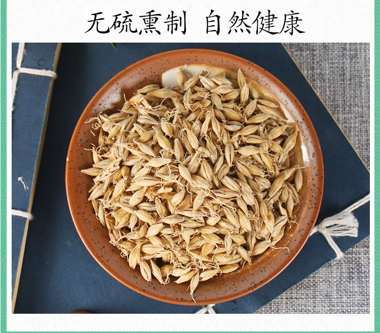 Raw Malted Barley Sprout Mai Ya 500g Dried Hordeum Vulgare for TCM Digestive Support and Herbal Decoction in use