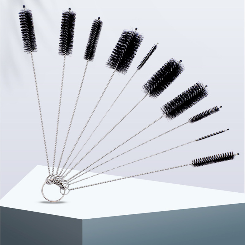 Inner hole brush filter cleaning brush straw teapot mouth pipe small gap cleaning long brush suit inner wall cleaning