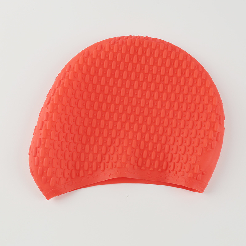 Verano de silicona agua gota gorro de natación extra grande deportes burbuja gorro de natación elástico impermeable protección auditiva grande pelo largo no apretado
