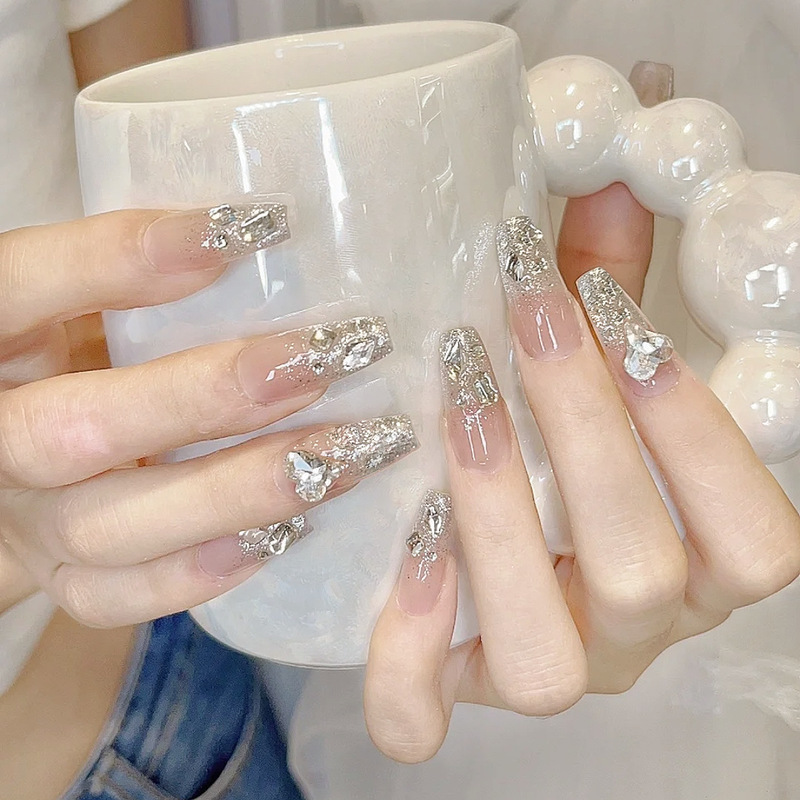 2025 Autumn/Winter New Style Wearable Nail Art with T-Shaped Crystal Heart-Shaped Rhinestones, High-End Student-Ready Nail Tips and Stickers 2025 Autumn/Winter New Style Wearable Nail Art with T-Shaped Crystal Heart-Shaped Rhinestones, High-End Student-Ready Nail Tips and Stickers