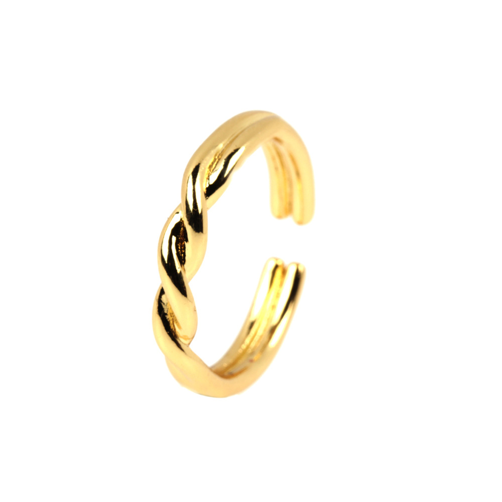 Wholesale Fashion Twist-shaped Opening Adjustable Ring display picture 2