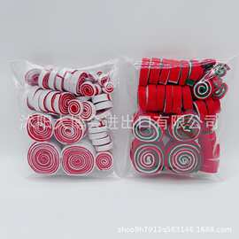 圣诞节毛毡布糖果（红/ 白，红/绿/白）节庆装饰用品