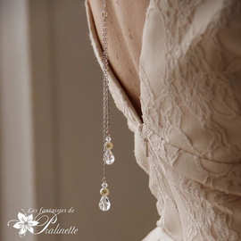 欧美速卖通性感比基尼水晶吊坠后背链 水晶流苏身体链 沙滩链