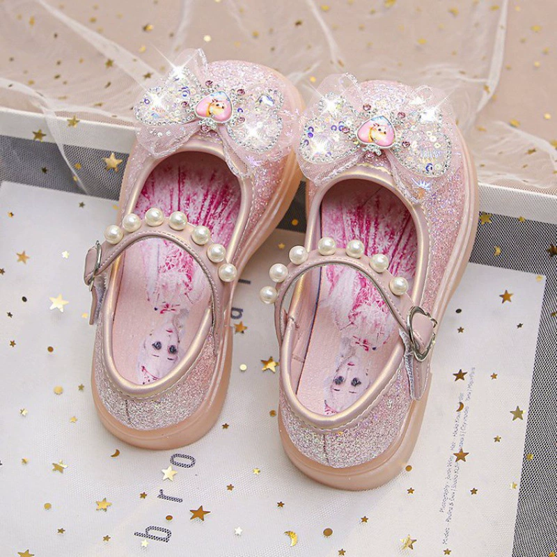 Shoelaces for leather shoes, footwear for princess, shoes from pearl, soft sole