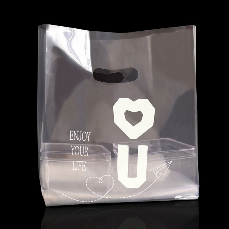 Bolsa de mano transparente para hornear bolsas de embalaje de pan, pastel, postre, bolsa de embalaje de plástico, caja de comidas