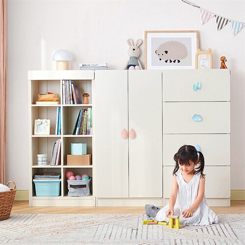 Colorful Lightning Cloud Ceramic Handle Children's Cabinet Wardrobe Door Handle Cute Drawer Handle Single Hole Cabinet Handle