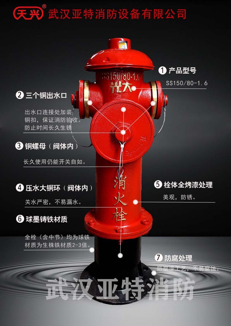 厂家国标室外地上消火栓