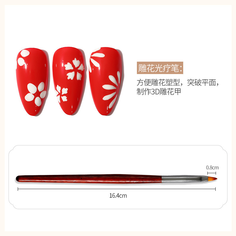 Pincel de fototerapia de uñas pincel de pintura profesional pincel de fototerapia de uñas pincel de dibujo pincel de escaneo de pincel francés pincel de escaneo mayorista