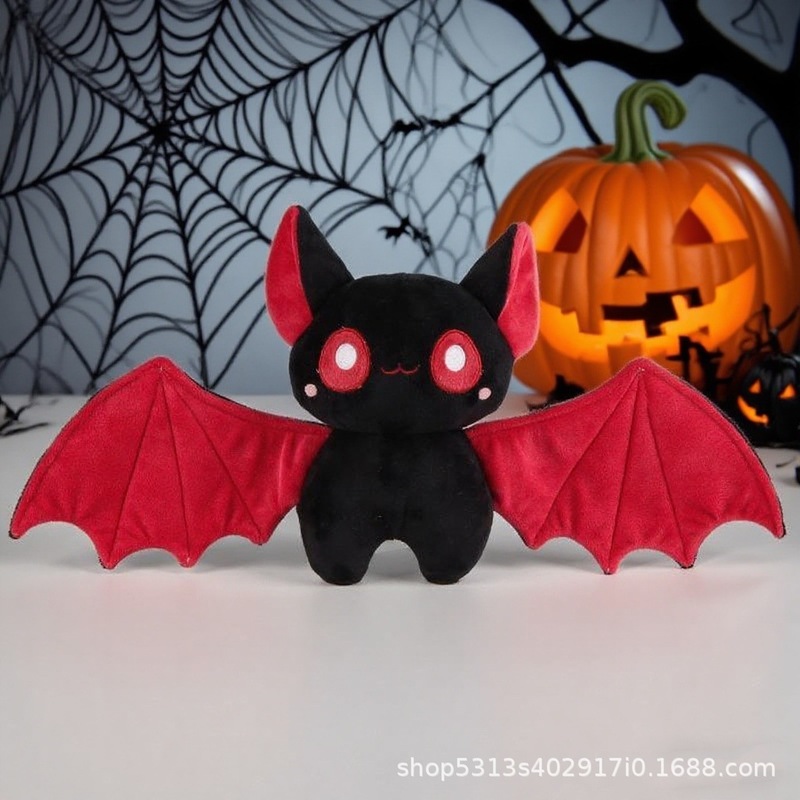 万圣节Halloweenpumpkin毛绒玩具南瓜蝙蝠bat煤球精灵节日礼物|undefined