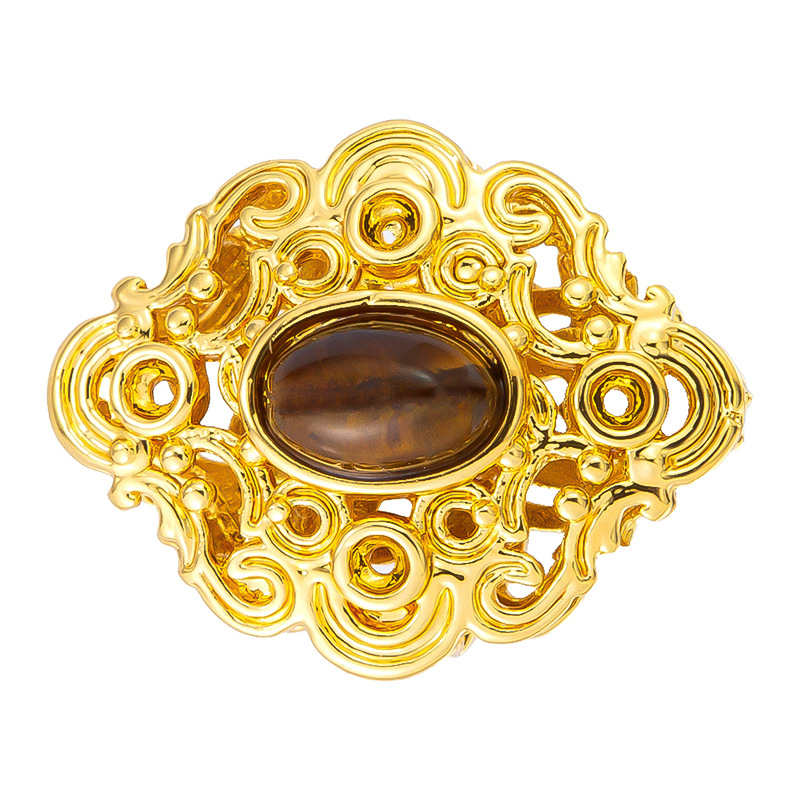 Antiguo método oro goteando aceite azul quemado colgante cuentas Dios de la riqueza atrapador de sueños flor cuentas de tambor accesorios de bricolaje joyería de transferencia