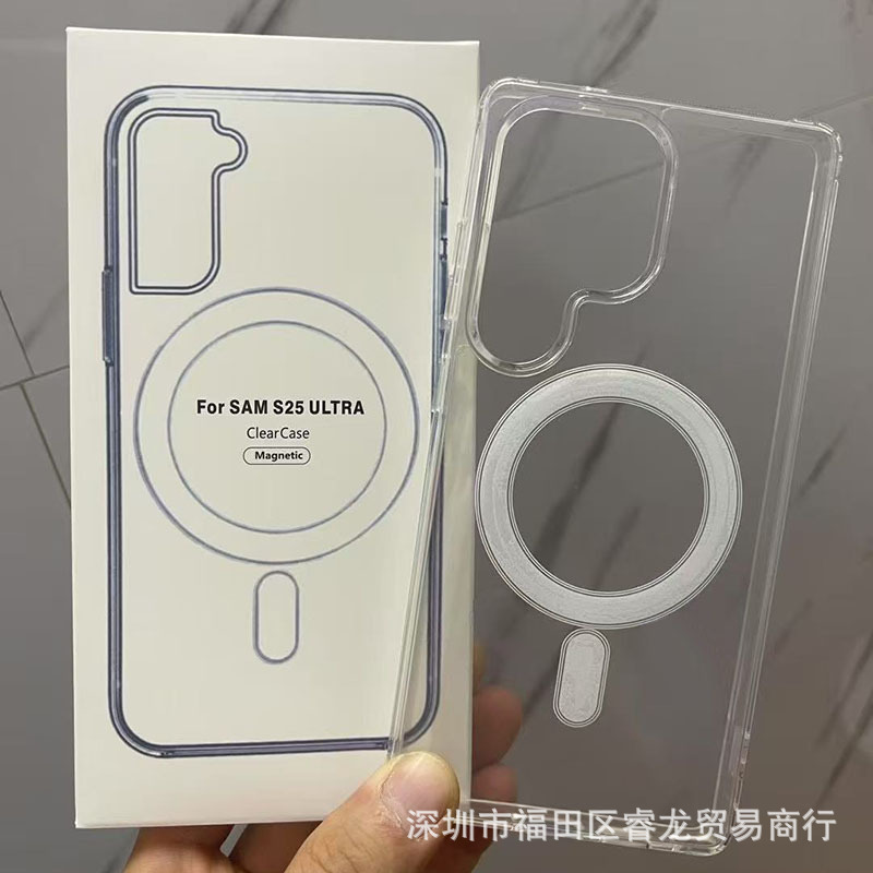 Suitable for Samsung Zfold 30% off Stacked Screen Anti-Fall Transparent Magnetic Magsafe Mobile Phone Case Zflip6 5 Protective Cover