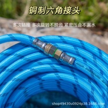 厂家现货PVC增强尼龙编织软管柔软耐磨加厚管壁橡胶黄色防冻软管