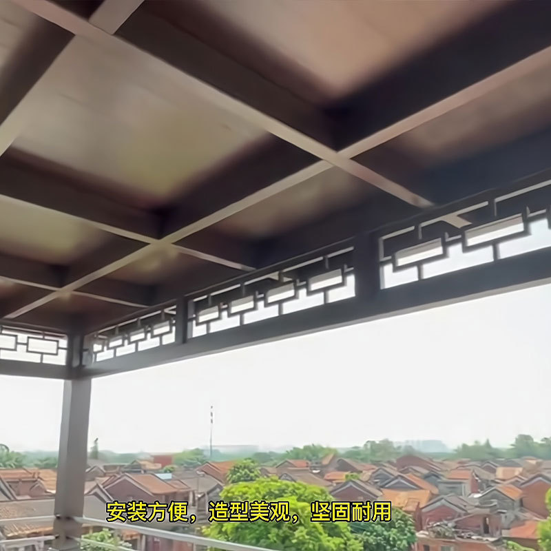 Aluminum alloy high-low aluminum tile, Great Wall panel, corrugated panel, metal wood grain aluminum single panel, three-layer insulated aluminum perforated aluminum