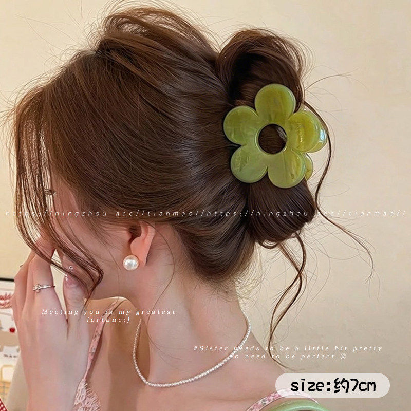 2026 nuevo clip de agarre de alto nivel lindo coreano cabeza trasera clip de cabello toque de cabello gran exquisito clip de tiburón clip de cabello image 270