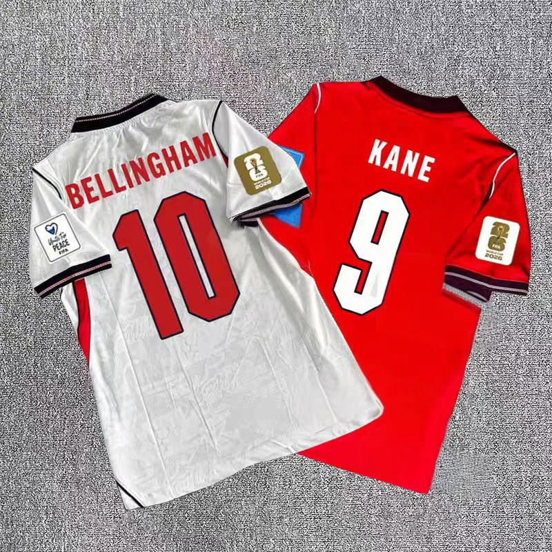 2026 England National Team Jerseys Home and Away Bellingham Rice Saka Kane Fan and Player Versions