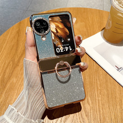 適用於OPPO find n3flip手機殼素皮鉸鏈N3FLIP鑽石鏡頭防摔保護殼