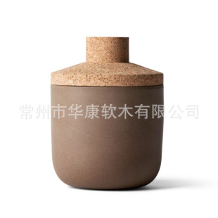 Customized Production of Cork Lids for Sealed Jars. Cork Lids with Handles and Silicone Rings Are Easy to Open, Beautiful and Durable